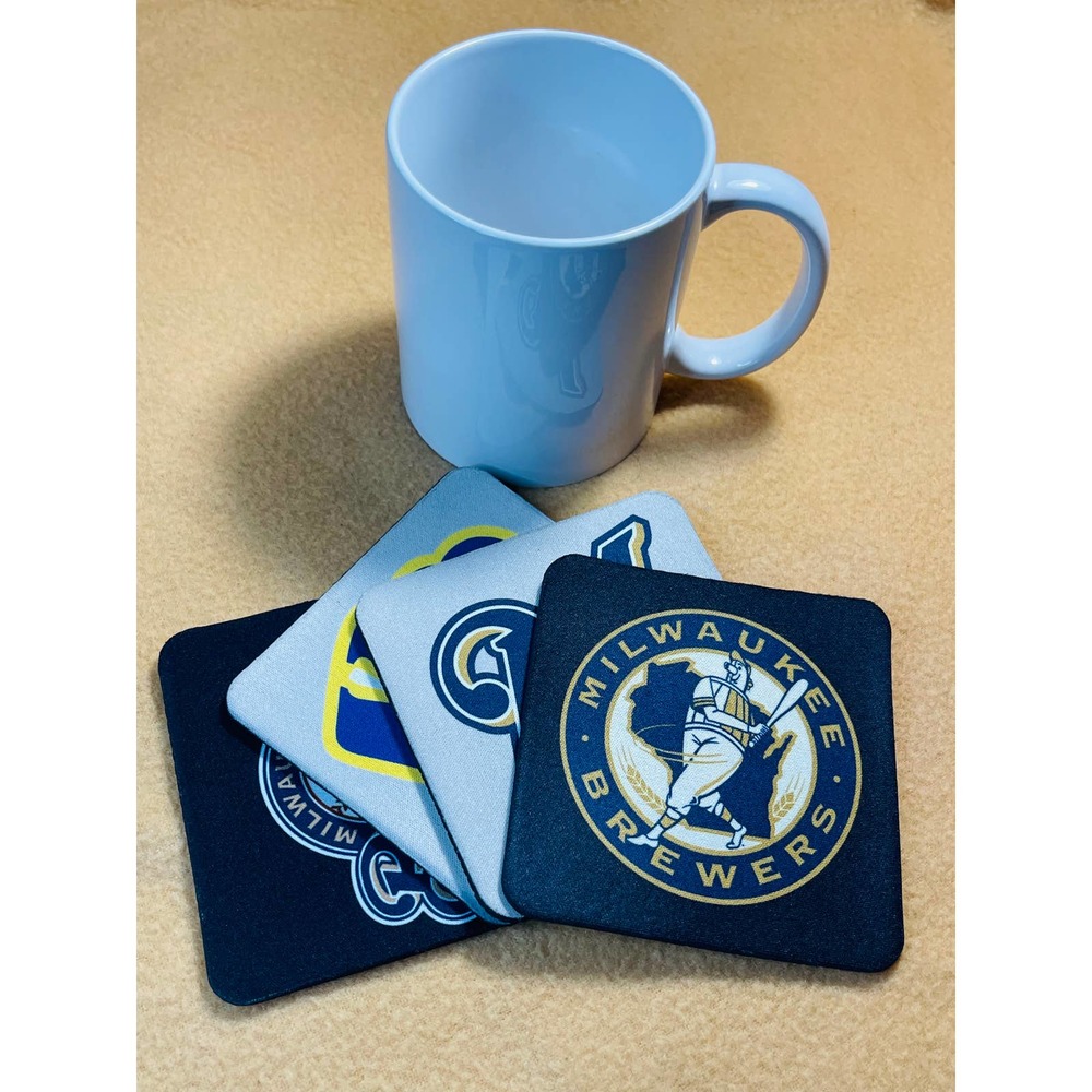 BREWERS HIGH QUALITY COASTER SET (PACK OF 4 PER ORDER)